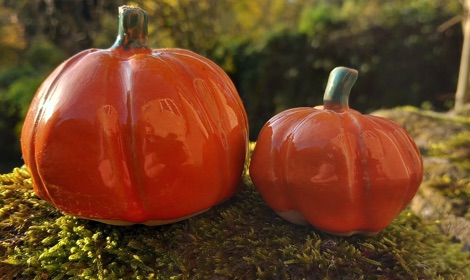 Ceramic pumpkin decorations